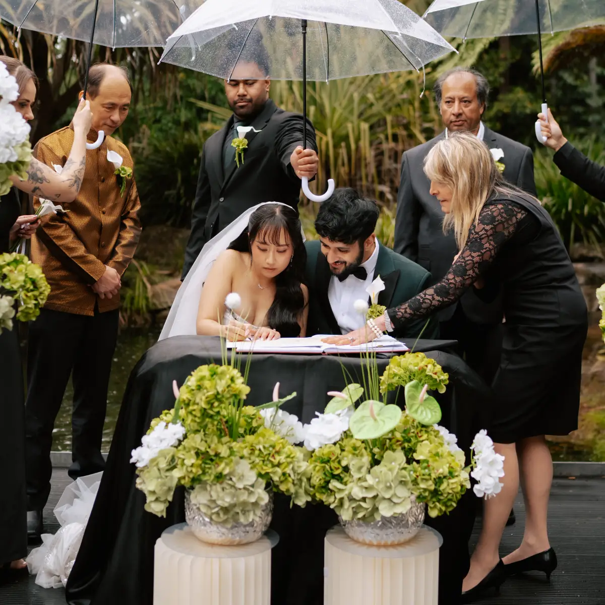 Megan & Adil's Wedding Signing