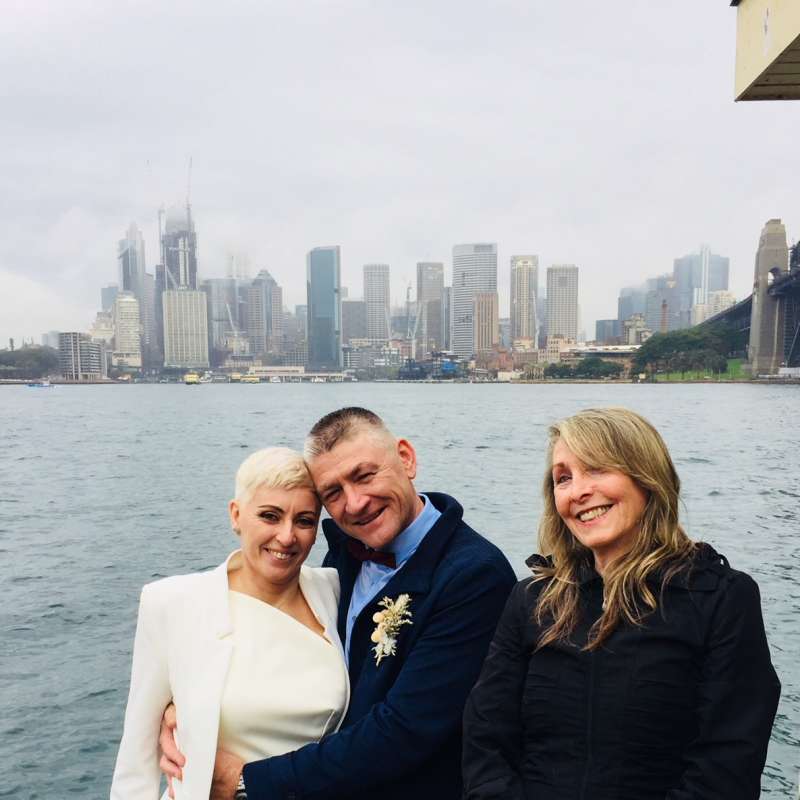 ~ Luciana & Brad ~ On the banks of Sydney Harbour pledging their love in a beautiful wedding ceremony!