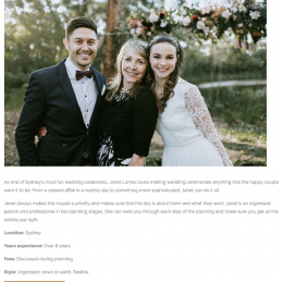Wedding Diary - Featured in top 20 Marriage Celebrants in Sydney 2018